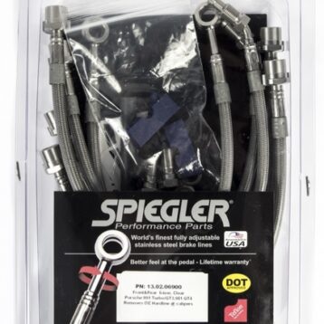 Spiegler Stainless Brake lines - Porsche 991GT3/981GT4 front and rear 6-line kit