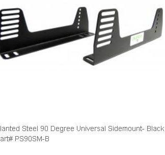 Planted Steel 90 Degree Universal Sidemount- Black
