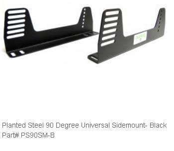 Planted Steel 90 Degree Universal Sidemount- Black