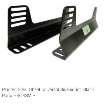 Planted Steel Offset Universal Sidemount-Black